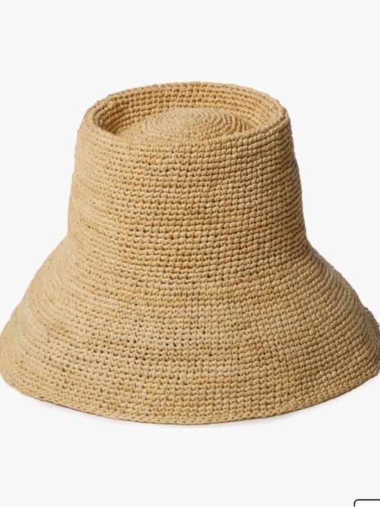 Janessa Leone Accessories - Janessa Leone Natural Crochet Straw Bucket Hat